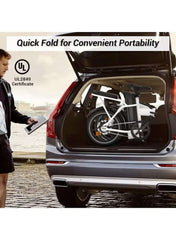 W2A Folding Electric Scooter with 350W High Speed Motor, 36V 8AH Battery, 40 KM/H Speed, 35 KM Range, Dual Disk Brakes, Carbon Alloy Frame and 16 Inches Tires