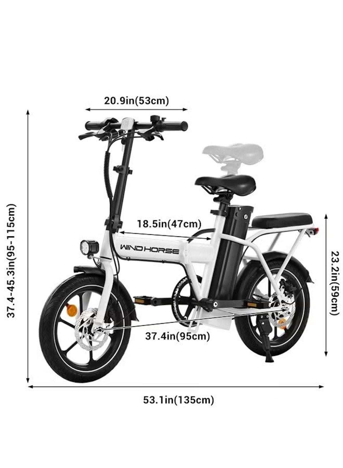 W2A Folding Electric Scooter with 350W High Speed Motor, 36V 8AH Battery, 40 KM/H Speed, 35 KM Range, Dual Disk Brakes, Carbon Alloy Frame and 16 Inches Tires