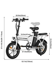 W2A Folding Electric Scooter with 350W High Speed Motor, 36V 8AH Battery, 40 KM/H Speed, 35 KM Range, Dual Disk Brakes, Carbon Alloy Frame and 16 Inches Tires