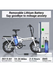 W2A Folding Electric Scooter with 350W High Speed Motor, 36V 8AH Battery, 40 KM/H Speed, 35 KM Range, Dual Disk Brakes, Carbon Alloy Frame and 16 Inches Tires