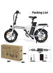 W2A Folding Electric Scooter with 350W High Speed Motor, 36V 8AH Battery, 40 KM/H Speed, 35 KM Range, Dual Disk Brakes, Carbon Alloy Frame and 16 Inches Tires