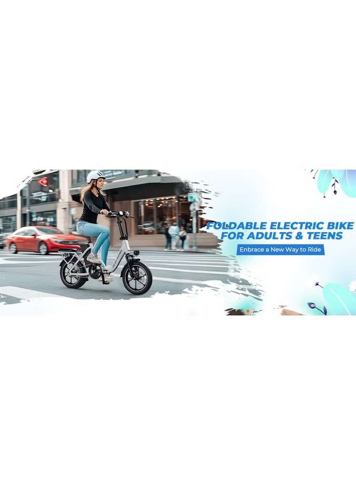 W2B Folding Electric Scooter with 350W High Speed Motor, 36V 8AH Battery, 40 KM/H Speed, 35 KM Range, Dual Disk Brakes, Carbon Alloy Frame, 16-Inch Tires, Front Suspension Fork, Portable Electric Scooter with Dual Seat