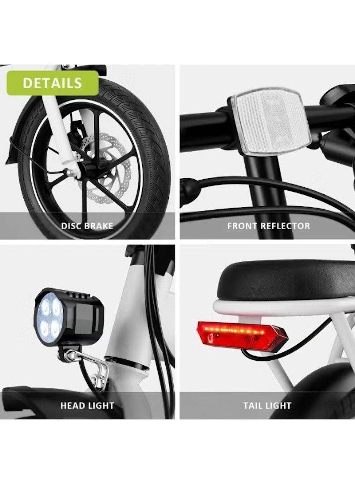 W2B Folding Electric Scooter with 350W High Speed Motor, 36V 8AH Battery, 40 KM/H Speed, 35 KM Range, Dual Disk Brakes, Carbon Alloy Frame, 16-Inch Tires, Front Suspension Fork, Portable Electric Scooter with Dual Seat