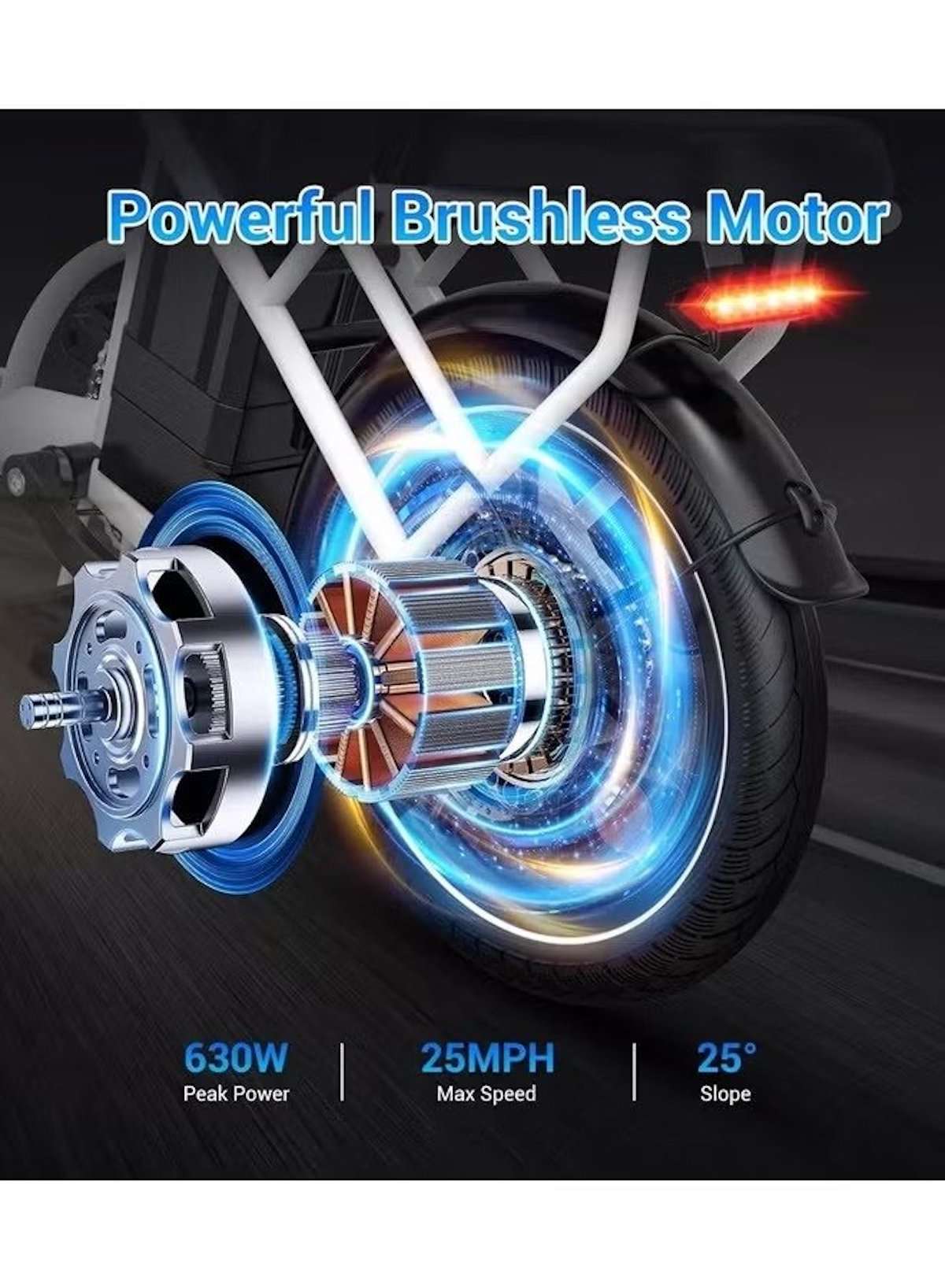 W2B Folding Electric Scooter with 350W High Speed Motor, 36V 8AH Battery, 40 KM/H Speed, 35 KM Range, Dual Disk Brakes, Carbon Alloy Frame, 16-Inch Tires, Front Suspension Fork, Portable Electric Scooter with Dual Seat