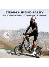 Black folding electric scooter with front suspension fork and upright handlebars