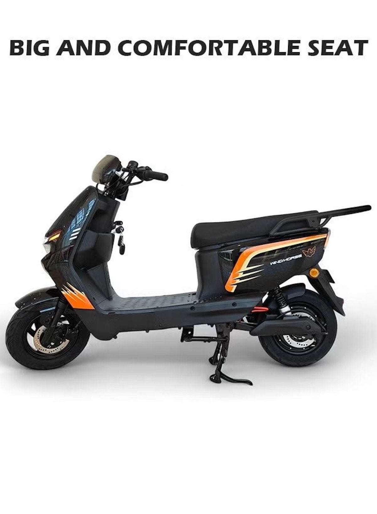 Electric Scooter for Adults with 1500W Motor, 60V 20Ah Battery, 85 km/h Max Speed, 50km Range, Carbon Alloy Frame, Remote Lock, Under-Seat Storage, 14-Inch Tires, Disc Brakes, 3-Speed Modes