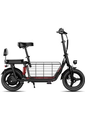 Electric Scooter 850W Motor with Dual Seat, 48V10Ah Battery, 50KM/H Speed, 40KM Range, Dual Suspension and Storage Basket, E-Scooter