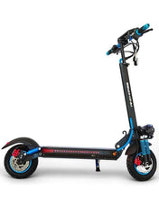 H5 Folding Electric Scooter, 1200W Motor, 48V 13Ah Battery, 50KM/H Max Speed, 30KM Range, 10-Inch Tires, Dual Suspension and Remote Lock with Helmet and Safety Vest