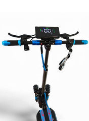 H5 Folding Electric Scooter, 1200W Motor, 48V 13Ah Battery, 50KM/H Max Speed, 30KM Range, 10-Inch Tires, Dual Suspension and Remote Lock with Helmet and Safety Vest