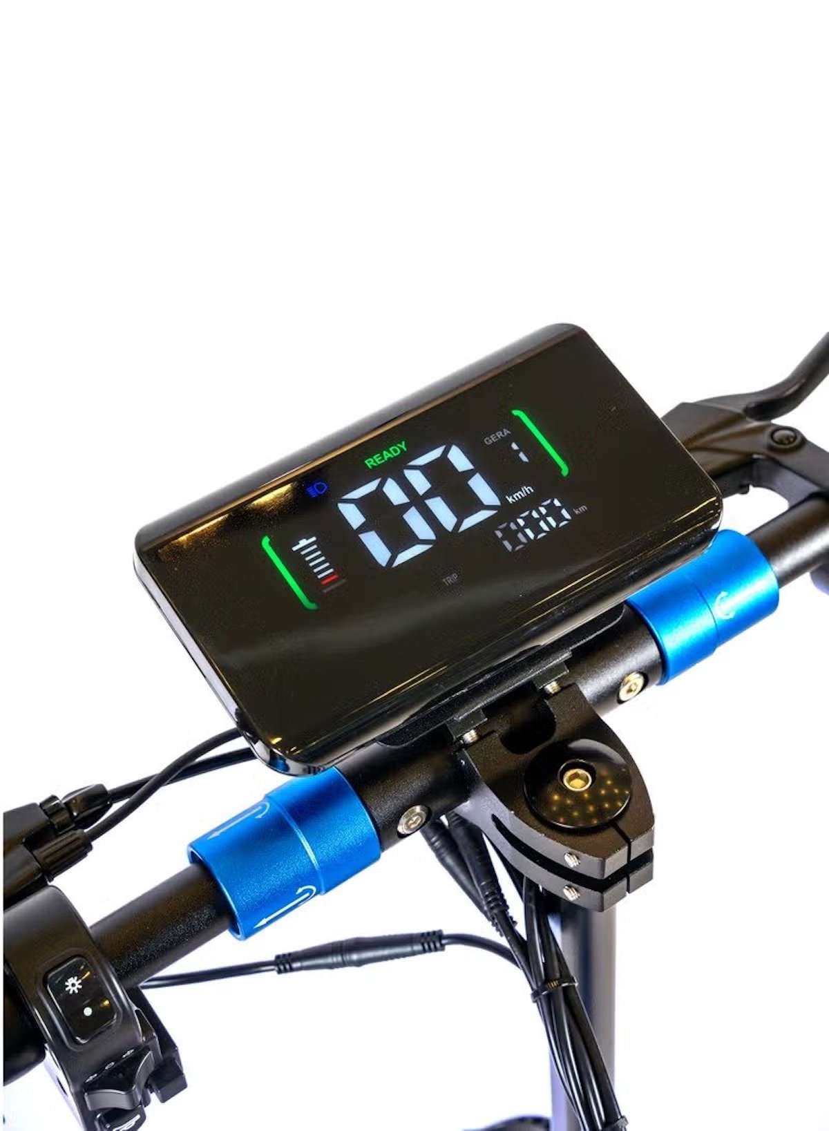 H5 Folding Electric Scooter, 1200W Motor, 48V 13Ah Battery, 50KM/H Max Speed, 30KM Range, 10-Inch Tires, Dual Suspension and Remote Lock with Helmet and Safety Vest