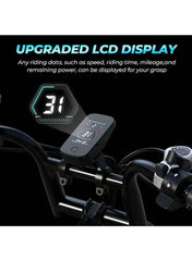 V8 PRO Electric Bike – 750W Gear Hub Motor, 48V 16.6AH Battery, 50KM/H Speed, 45KM Range, 20-Inch Fat Tires, Dual Suspension, Shimano 7-Speed, Carbon Alloy Frame, Dual Disc Brakes