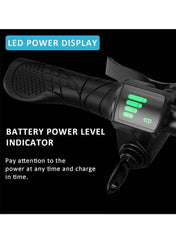 Premium Foldable Electric Scooter with Seat and Rear Basket, 450W Motor, 36V 8AH Battery, 25-35 KM/h Speed, Carbon Alloy Frame, 12.5 Inches Tires, Disk Brakes, Unisex Comfortable E-Scooter for Adults