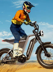 High Speed Electric Mountain Bike with 1000W Motor, 48V 18Ah Battery, 85km Range, 20 Inche Fat Tires, Dual Disk Brakes, Shimano 7 Speed, Front and Rear Suspension, Off Road E-Bike with Digital Display