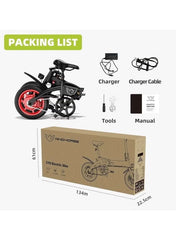 Premium Quality Adult Folding Electric Scooter with 350W Brushless Motor, 36V 8AH Battery, Carbon Alloy Frame, 14-Inch Tires, Dual Disk Brake, 35KM Range in Single Charge, Adjustable Seat Electric Scooter