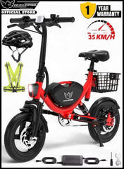 Windhorse W3 Electric Bike – 500W Motor, 36V 8Ah Battery, 25–35 km/h Speed, 30 km Range, Foldable Frame