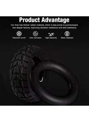 Original High-Quality 10-Inch Off-Road Outer Tire with Tube for Electric Scooters – 255x80 Inflatable All-Terrain Replacement Tire with Tube