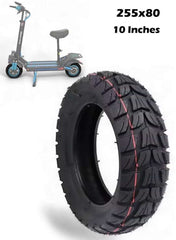 Original High-Quality 10-Inch Off-Road Outer Tire for Electric Scooters – 255x80 Inflatable All-Terrain Replacement Tire
