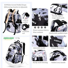 Huitich wheeled backpack for boys and girls with durable zippers padded straps and water-resistant fabric