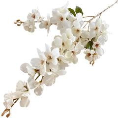 Huitich artificial white floral arrangements for events featuring realistic white blossoms on branches