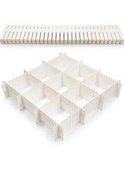 Huitich white grid drawer separator 47x7 cm for customizable storage and organization