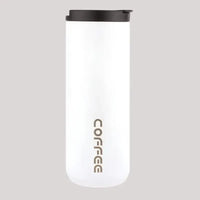 Huitich Reusable Coffee Travel Mug - White, Leakproof - Mumzar