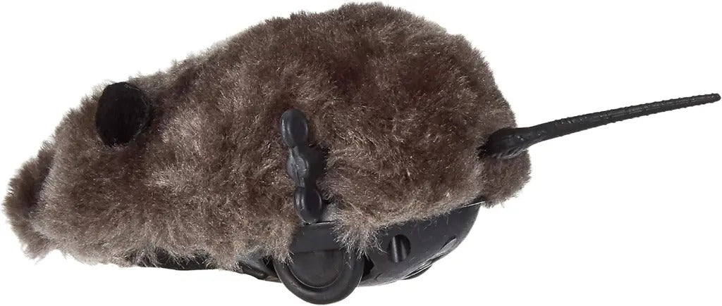 Padovan wind up mouse cat toy with soft fur and movable tail for interactive playtime