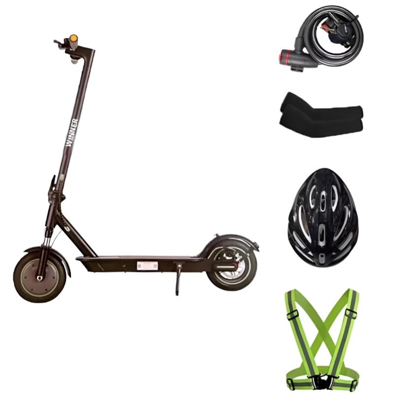 Winner Foldable Commuter Scooter 350W with Safety Gear - Mumzar