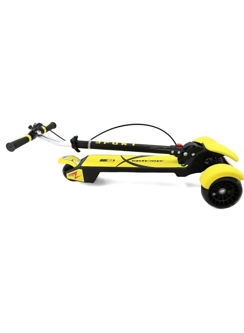 Winner Sky 3-Wheel Kick Scooter: Fun and Safe Ride for Toddlers - Yellow - Mumzar.com