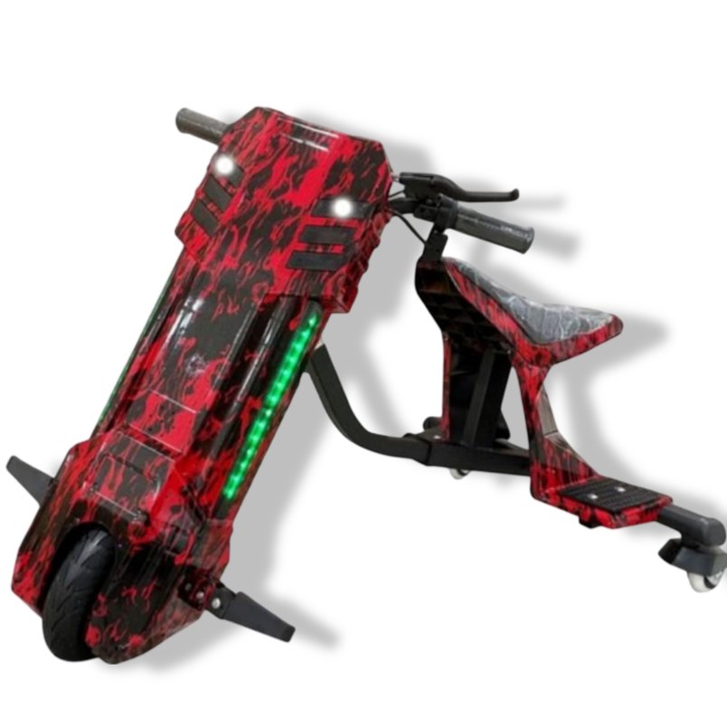 Winner Sky 360 rotation drifter scooter electric drifting scooter with red and black design and LED lights