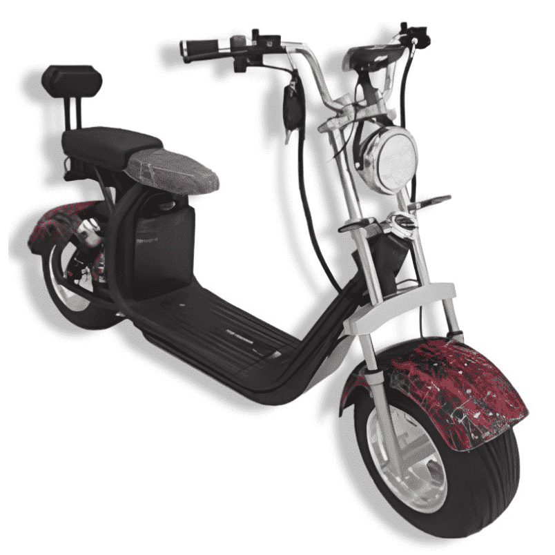 Winner Sky Coco Harly scooter electric black scooter with wide tires and padded seat