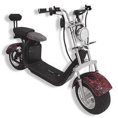 Winner Sky Coco Harly scooter electric black scooter with wide tires and padded seat