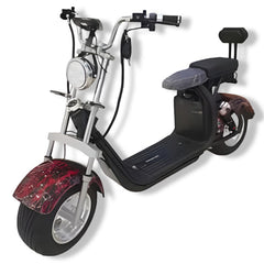 Winner Sky Coco Harly scooter electric scooter with wide tires and padded seat in black