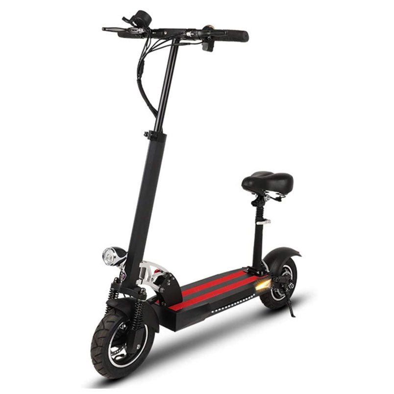 Winner sky e scooter 1000w black electric scooter with red stripes and padded seat