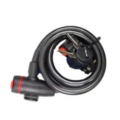 Black cable lock with keys for securing Winner Sky E10 electric bike scooters