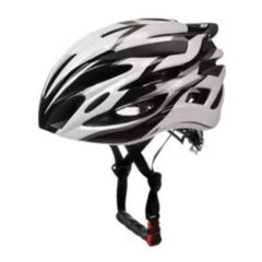 Black and white bike helmet designed for safety with Winner Sky E10 electric bike