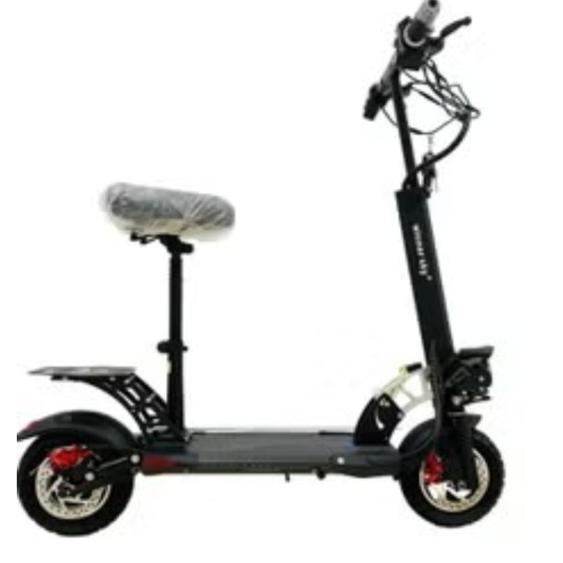 Winner Sky E10 electric bike black scooter with seat and sturdy frame for comfortable riding