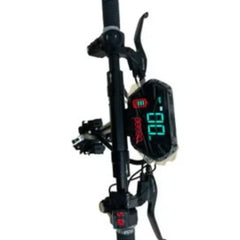 Close-up of Winner Sky E10 electric bike digital display and handlebar controls