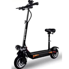 Winner Sky E10 scooter for adults in black with adjustable seat and front suspension
