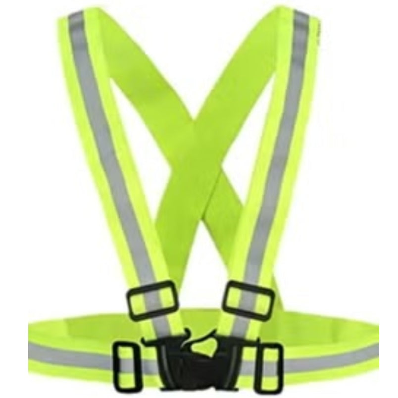 High visibility yellow reflective safety vest for winner sky electric grocery bike riders