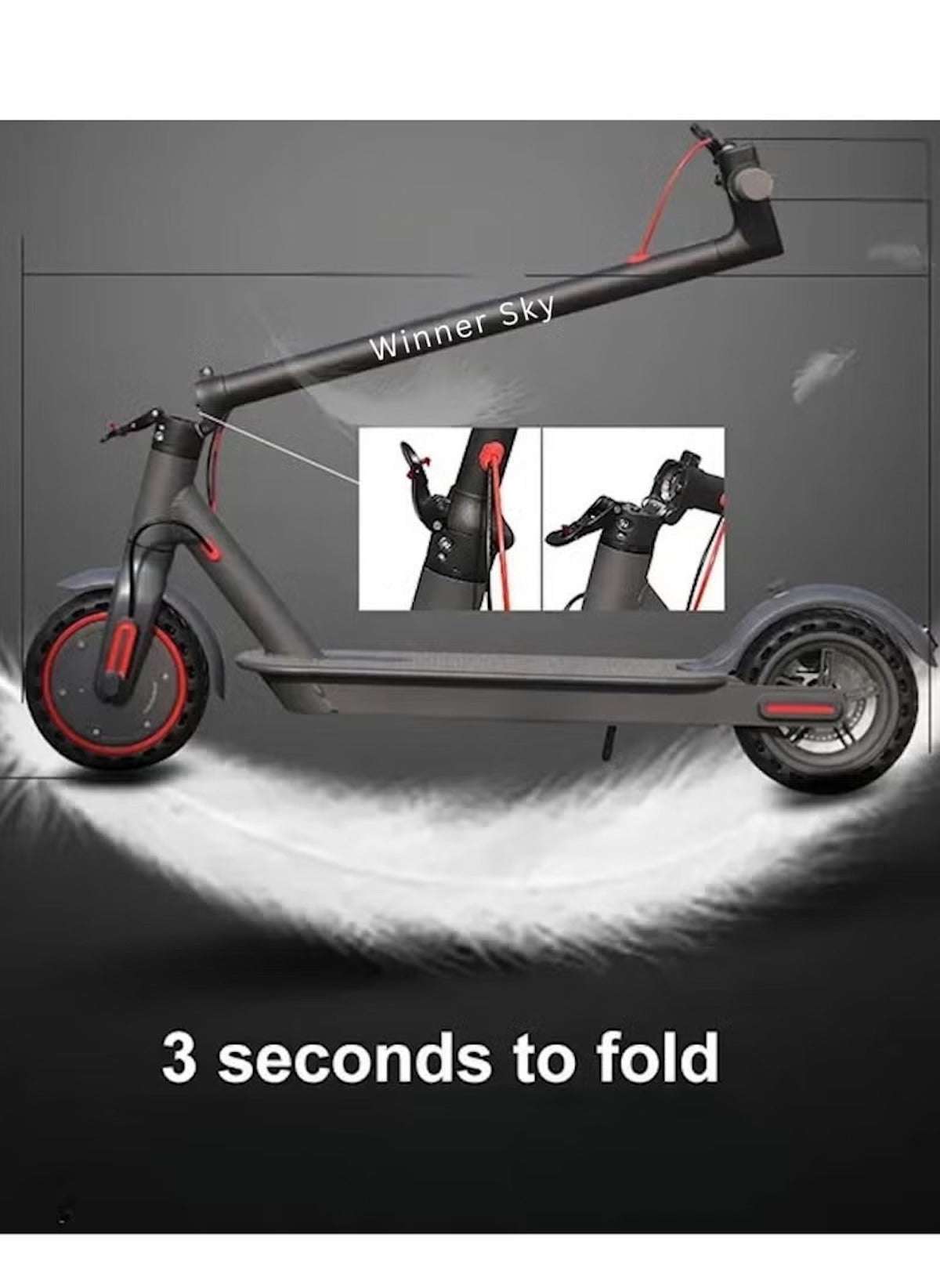 Winner Sky Electric Scooter 350W UAE, Foldable & Lightweight - Mumzar