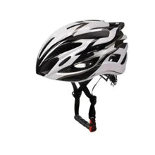 Cycling safety helmet with black-and-white zebra pattern