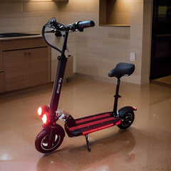 Huitich high speed commuter scooter 48V with seat and bright front lights indoors