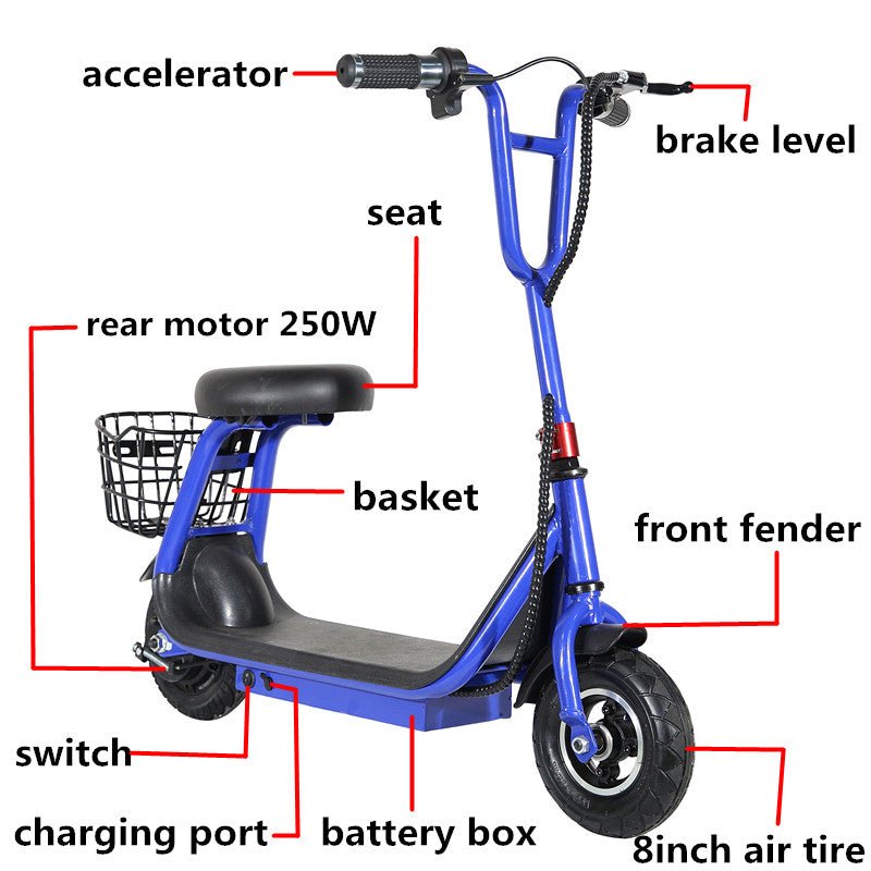Winner Sky Metro 36V 250W Lithium Electric Scooter for Eco-Friendly Urban Commuting - Mumzar.com