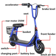 Winner Sky Metro 36V 250W Lithium Electric Scooter for Eco-Friendly Urban Commuting - Mumzar.com