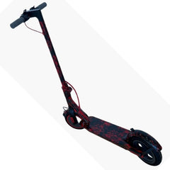 Winner Sky Mi 365 scooter electric scooter with black and red splatter design and slim handlebars