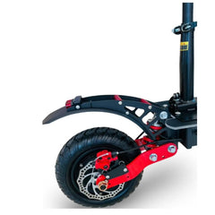 Winner sky powerful urban electric scooter with seat showing rear wheel and suspension system
