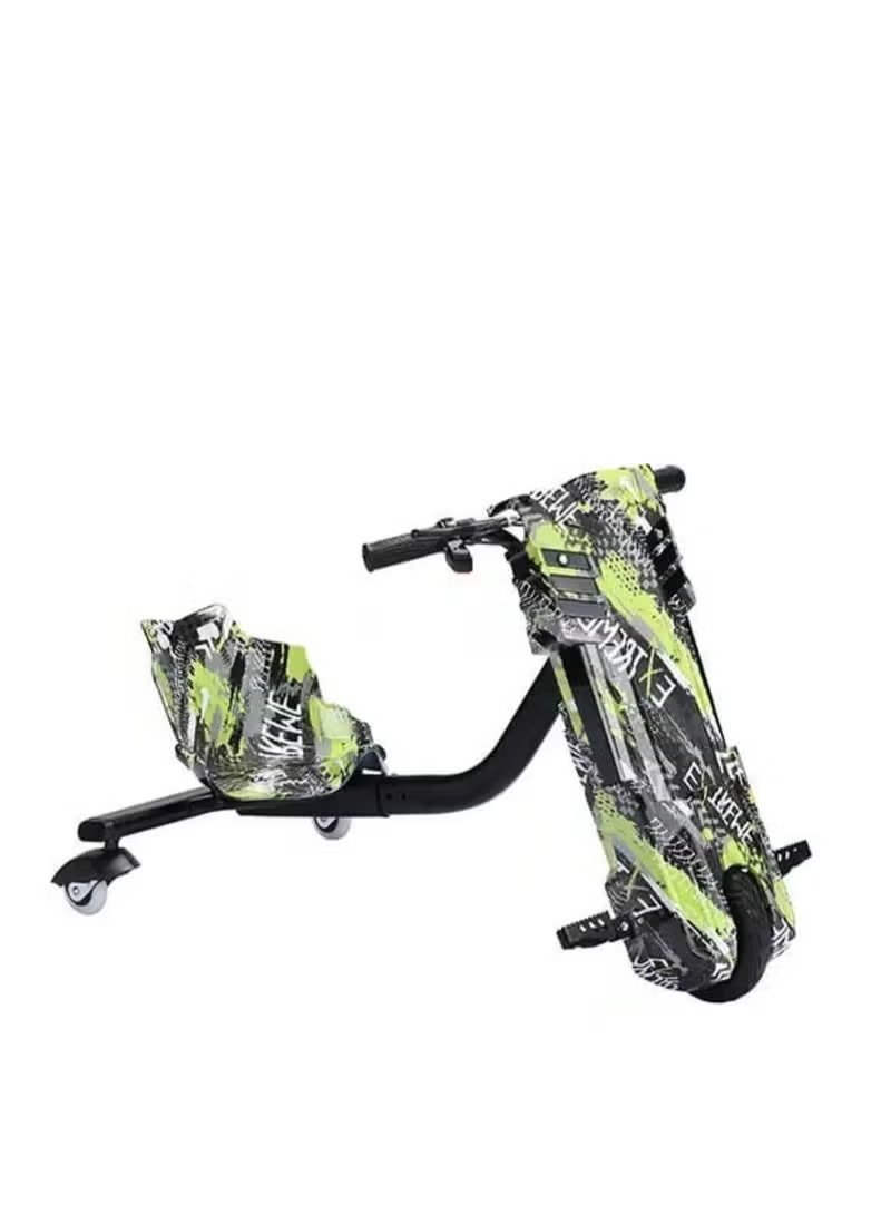 Winner Sky presents the 3 Wheel Drifter 36v Electric Scooter with Helmet and LED Light, offering 360 Degree Rotation, Comfortable Seat, and Bluetooth connectivity for an exhilarating ride - Mumzar.com