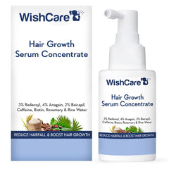 WishCare Hair Growth Serum UAE with Redensyl, Biotin, and Rosemary for reducing hair fall