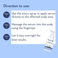 WishCare Hair Growth Serum UAE with instructions for optimal scalp application and overnight use