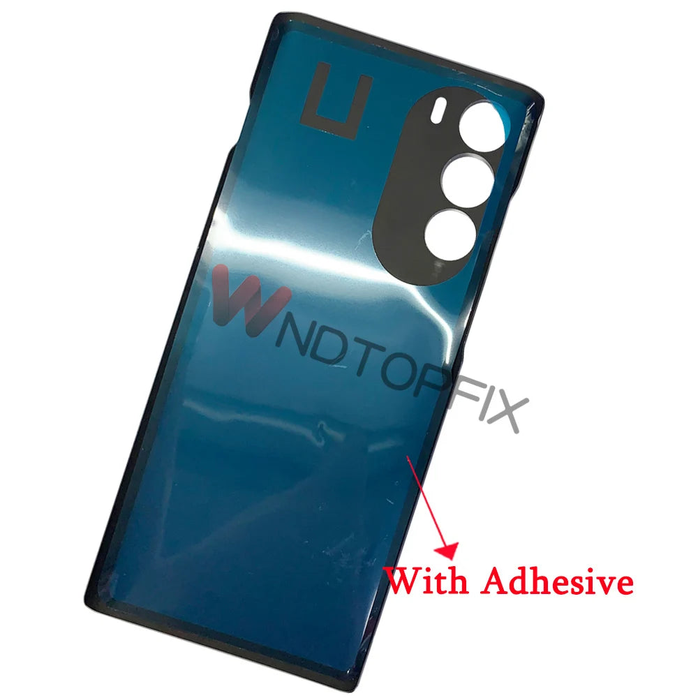 Mumzar Moto G200 battery cover replacement glossy blue back housing with triple camera cutouts and adhesive included